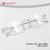 KANSEPT Square Myopia Eyeglasses Photochromic Lenses Man Blue Light Ultra-light Titanium Reading Glasses Men Optical Women Lens