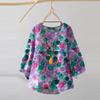 ZANZEA Women Print Casual Round Neck 3/4 Sleeve Loose Blouse
