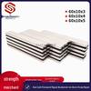 Neodymium Iron Boron Rectangular Magnetic Strip (60x10x5) for Cabinets and Nail Art