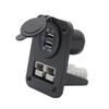 50 Amp Plug Dual USB Socket Flush Mount Recessed Plate For Anderson Style Plugs