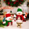 Lighed Christmas Snowman Doll Decorations Luminous Doll Christmas Snowman Ornaments With Lights Night For Bedroom