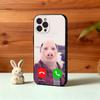 J-John P-Pork is C-Calling Answer Call Phone Case For iPhone17,16,15,14,13,12,Plus,Pro Max, 5G Others Soft Black Cover