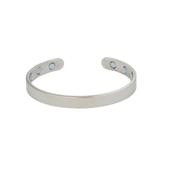 Магнитный Браслет Регулируемый Унисекс Браслет Минималистичный Браслет-Манжета из Сплава с Эффективными Магнитами Открытый Браслет Подарок для Мужчин и Женщин