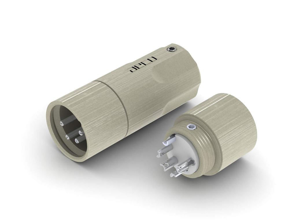 Aeco XLR 4Pole Male AX4-1611S, 1pcs1set, Silver Plating, Vacuum Bag