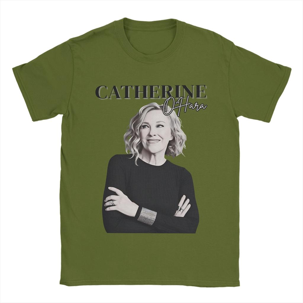Унисекс Винтажная Футболка Catherine Ohara Хлопковые Топы Смешные Футболки с Коротким Рукавом с Круглым Вырезом 6XL Футболка