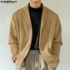 Oversized Men Long Sleeve Knitted Open Front Cardigan