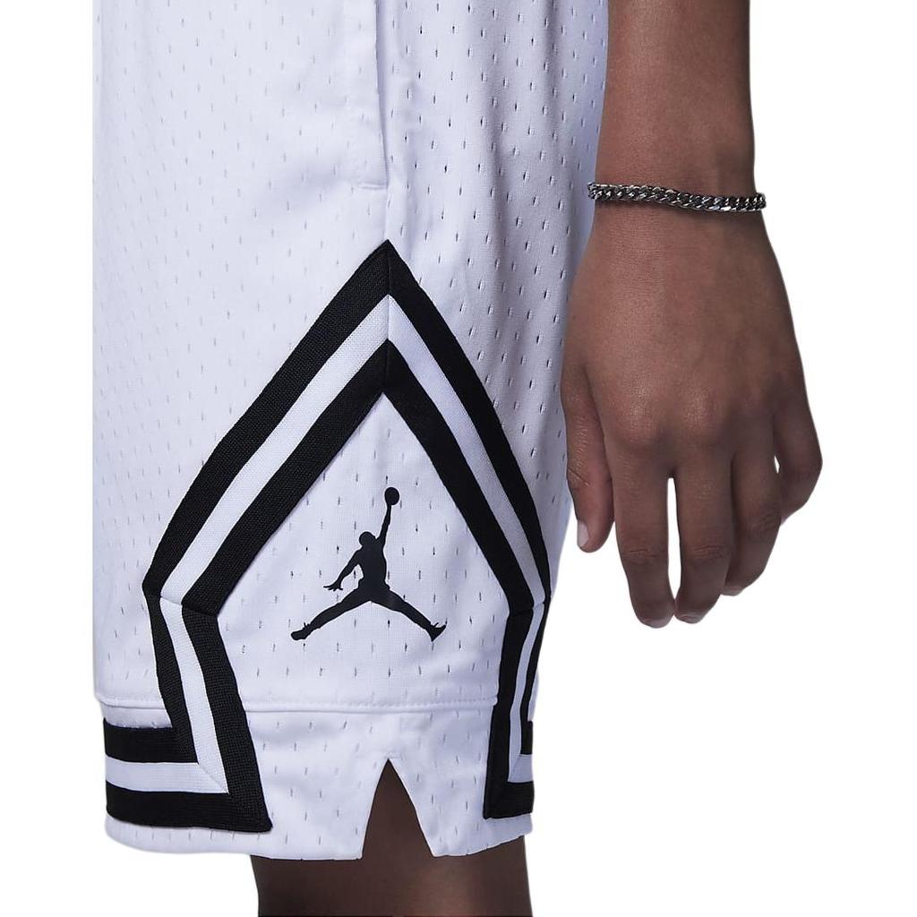 Jordan Дышащие удобные спортивные шорты из сетки, детские штаны, белые DR8097-100