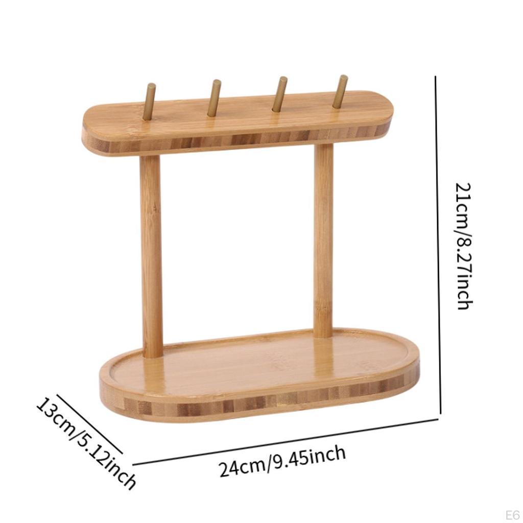 Подставка для хранения ключей, скандинавский декор, деревянный подарочный лоток-органайзер для украшений