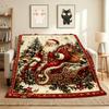 Christmas Santa Claus Flannel Blanket Throw Blanket Soft Warm Sofa Bed Camping Home Decor Unique Christmas Gift C9211846