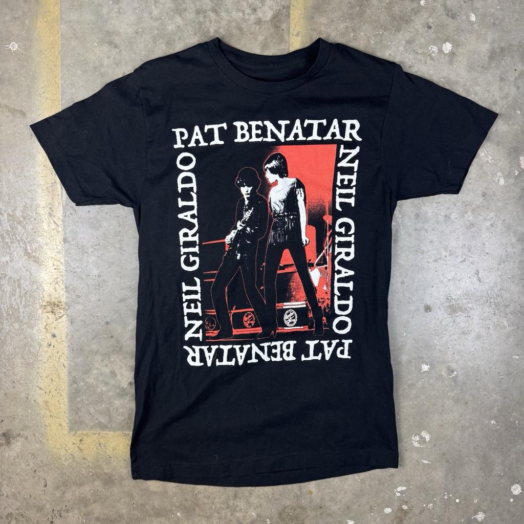 Pat Benatar Neil Giraldo T-Shirt Small Rock n Roll Band Tee Concert Tour Merch