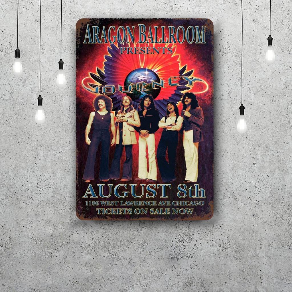 Плакаты Декор Металлические Жестяные Знаки 'Journey Band Vintage' Декор Стены Металлическая Пластина Ретро для Гаража Бара