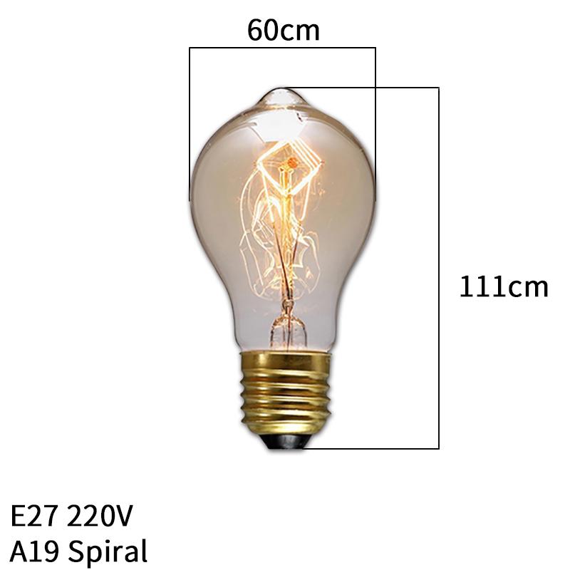 Dimmable Edison Light Bulb E27 40W 220V Retro Vintage Edison Bulb Incandesnt Ampoule Bulbs Vintage Edison Lamp Retro Light