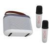 Karaoke Machine for Kids Adults Portable   5.0 Speaker with 2 Wireless Microphones RGB Light for Home Party