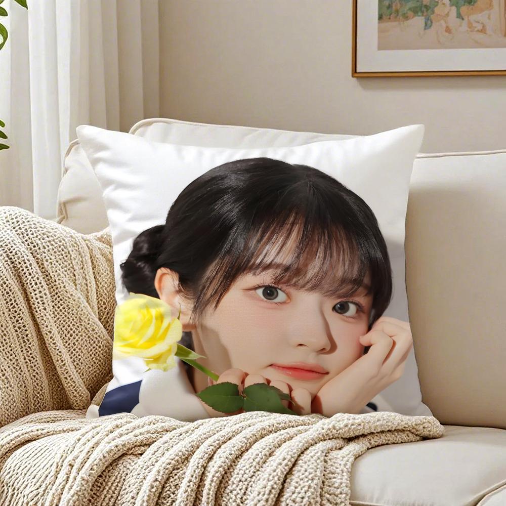 Idol Kpop QWER CChodan Cushion Cover Pillowcase Antidustmite living Room Sofa Decor Cushion Room
