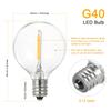 Tomshine A C230V Globe LEDs G40 Bulb Lamp 25 Pack E12 Base Socket Holder IP44 Water Resistance Warm