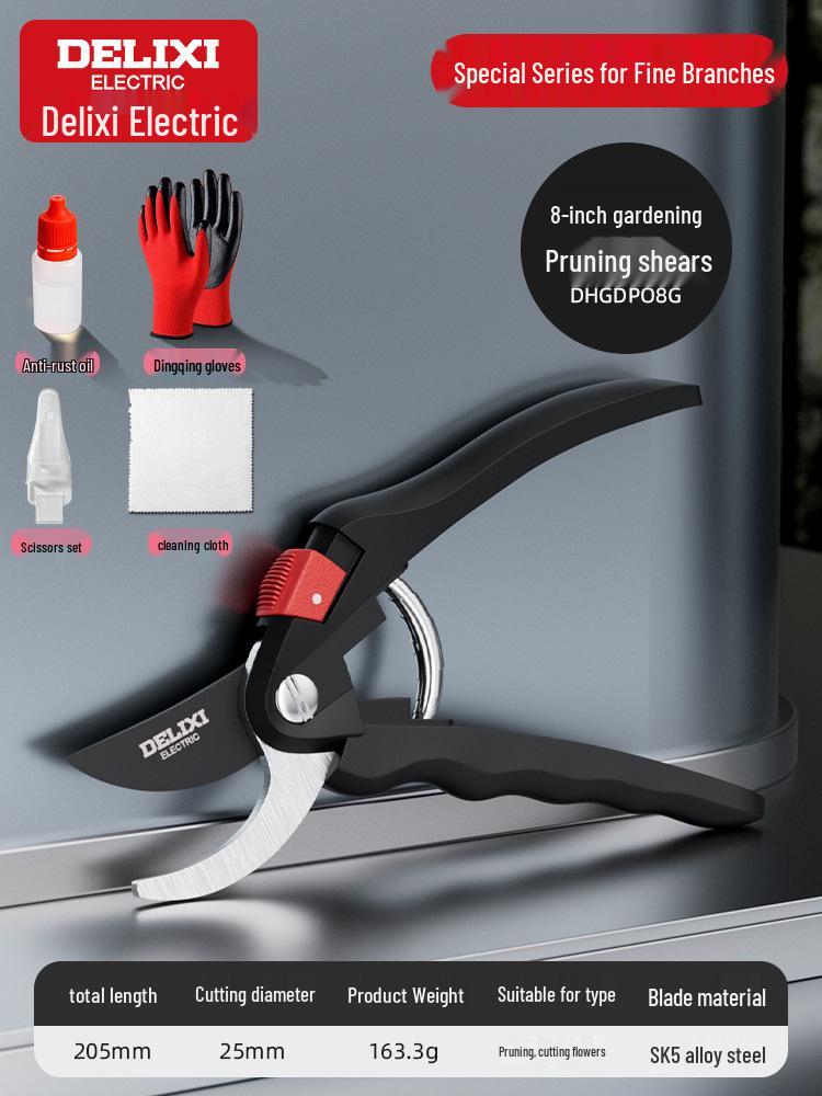 Электрические секаторы Delixi для садоводства, обрезки ветвей и плодовых деревьев