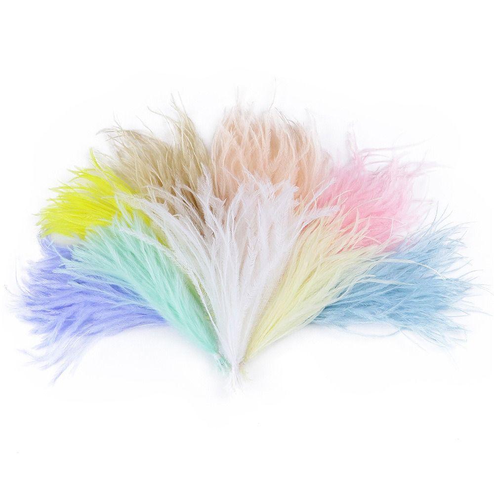 100Pcs Sewing Costuming Ostrich Feathers for Craft Jewelry Making Accessory