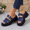 Fashion Platform Slippers Women Summer Wear Fashion 2025 New Style Increase Sandals Casual Everything Muffin Flip-flops Beach Shoes