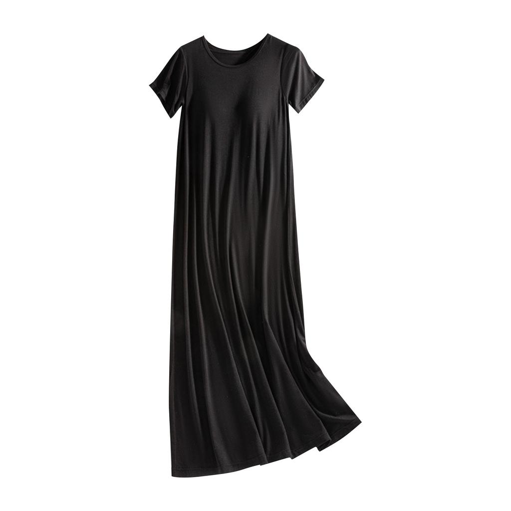 Women's Summer Dress Loose Beach Vacation Casual Deep V Neck Vest Dress Elegant Shirt Dress