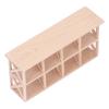 1: 12 Scale Dollhouse Wood Storage Rack Dollhouse Miniature Display Bookshelf for Dining Room