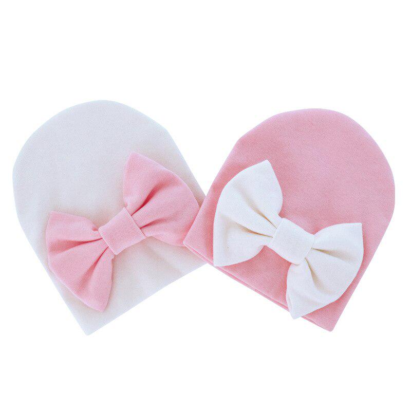 Детская шапочка с бантом от 0 и до 6 месяцев