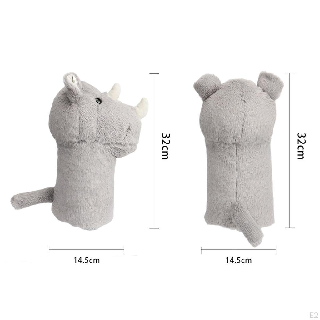 Golf Club Head Cover for Driver Headcover Funny Plush Animal Guard Cartoon Rhino