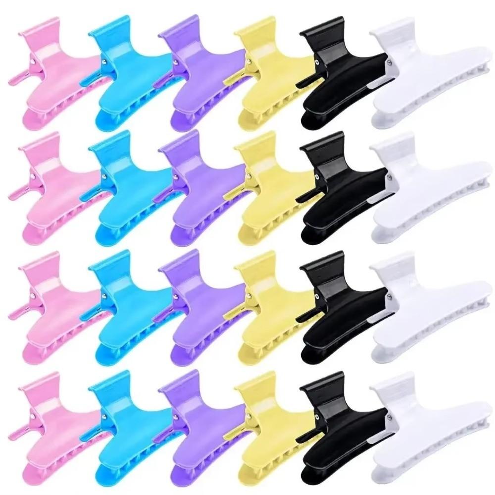 12Pcs Hairpins Hair Section Clamps Claw Clamps Claw Hair Clips New Butterfly Hair Clips Salon Use