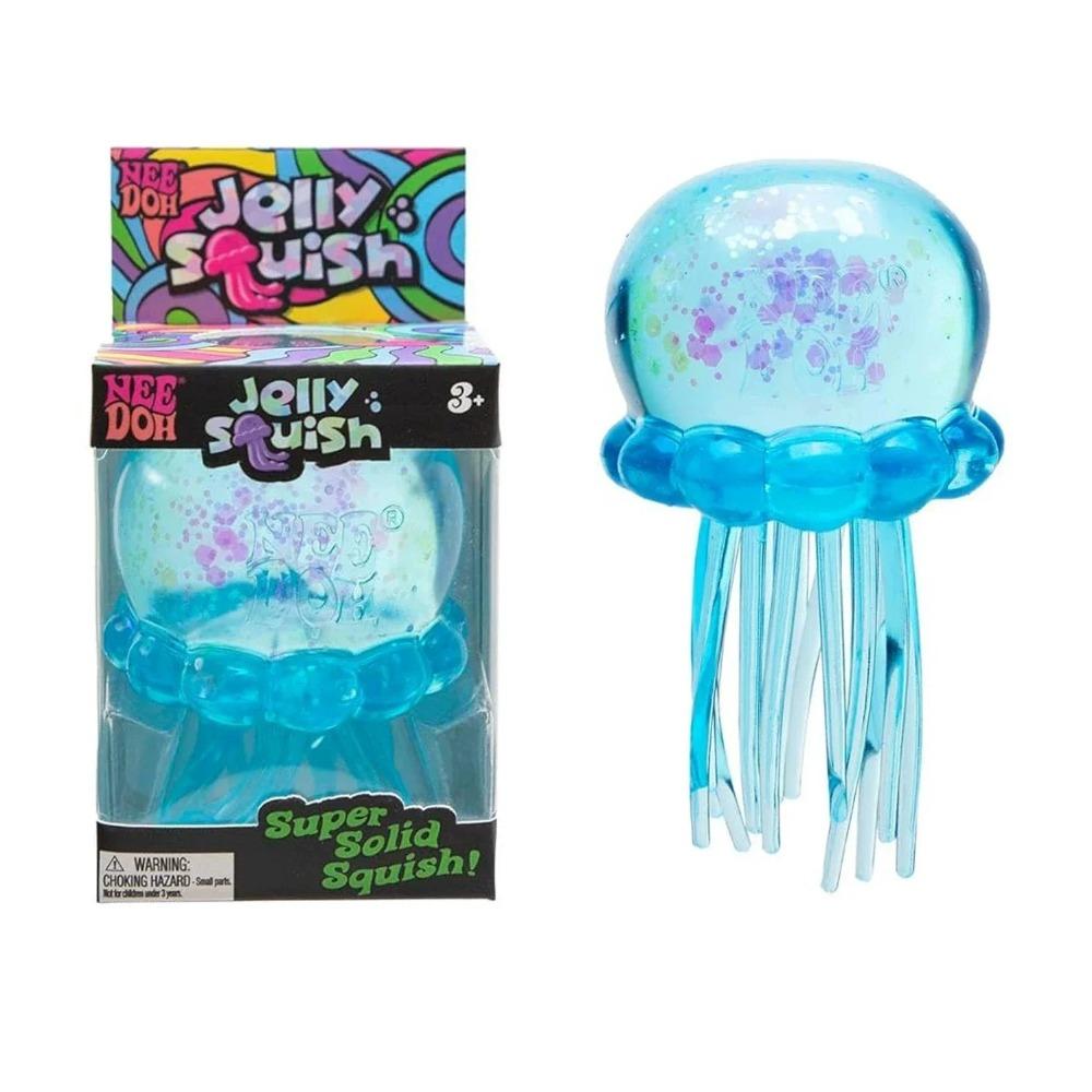 2026 Прозрачная медуза с блестками Squishy Игрушка Супермягкая TPR Сжимаемый мячик от стресса Сенсорная игрушка-фиджет для снятия тревоги