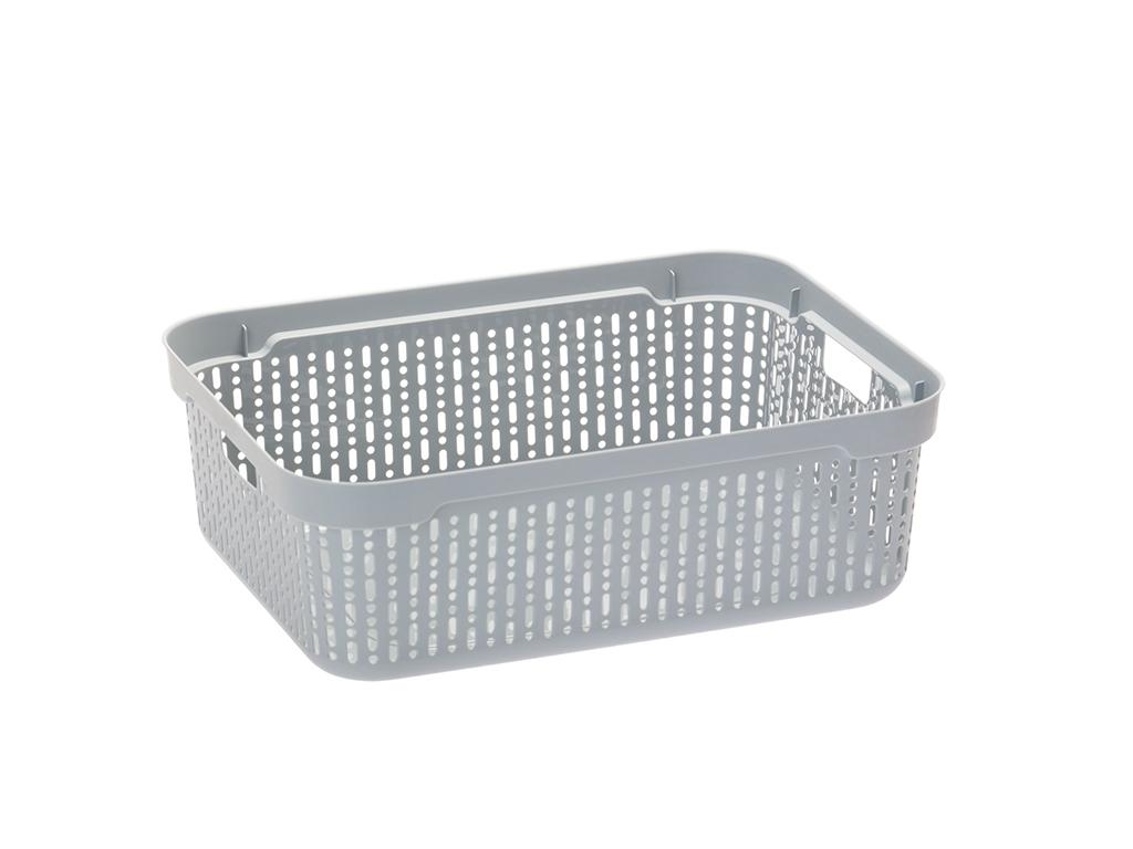 Koszyk Plastikowy Morsetta M Jasny Popiel -Jag