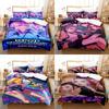 Cartoon D-Demon-Hunters Bedding Set K-POP Duvet Cover Set Soft Single Twin Size Home Decor Birthday Gift Four Seasons Home Decor