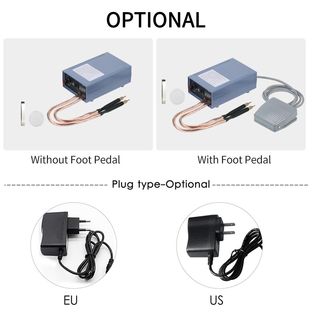 5000 Вт Высокомощный Ручной Аппарат Точечной Сварки Портативный 0-800А Регулируемый Ток Сварщики для литиевой батареи Аккумулятор Вилка США