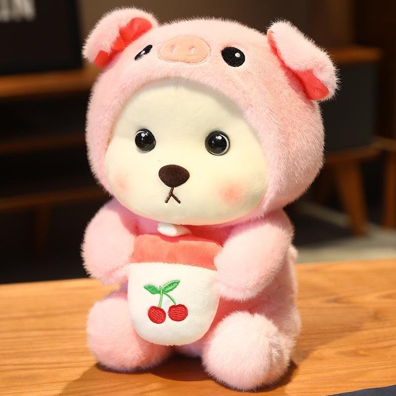 Crossdressing Capibara Unicorn/Panda Teddy Bear Doll Plush Toys Gift For Children