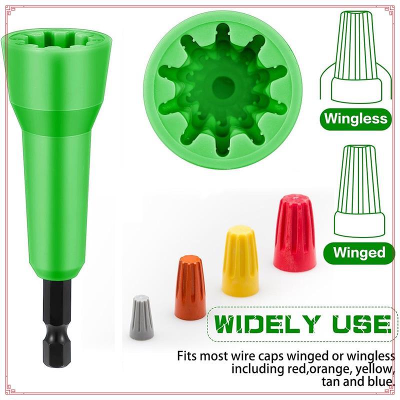 2Pcs Wire Twisting Spinner Drill Wire Stripper Twisting Wire Connector Socket Wire Twisting Spinner