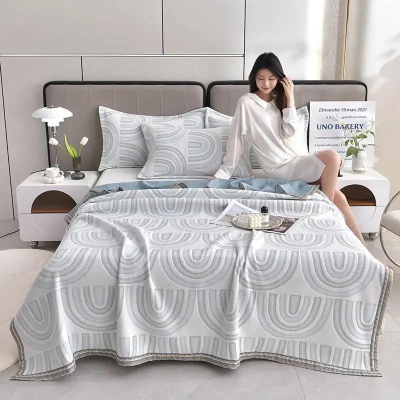 Одеяла, хлопковое летнее одеяло, мягкое одеяло, постельное белье, супермягкое покрывало с наволочкой, летнее одеяло, покрывало королевского размера