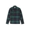 Plaid Warm Flannel Shirt Jacket Men Jackets Green A44CC-V40