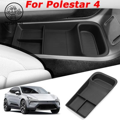 Для Polestar 4 2023 2024 2025 Автомобильный Центральный Ящик для Хранения Нижний Слой Центральной Консоли Органайзер-Поддон Аксессуары