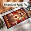 Witchcraft Theme Crystal Velvet Rug Personalized Custom Name Text Soft Floor Mat Home Decor