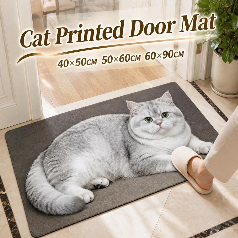 Lifelike Entryway Rug Absorbent Home Floor Mat Durable Diatomite Door Mat Porch