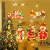 Elk-shaped Suction Cup Lights Snowman Window Lights Romantic LED Christmas Lights Home