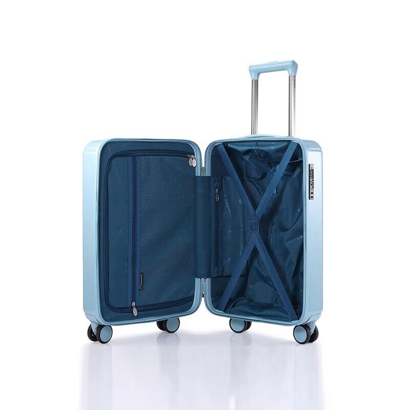 Diplomat Haze Blue Frosted 20-inch Spinner Luggage