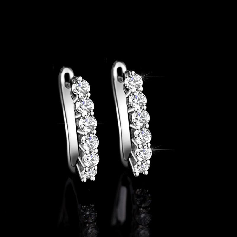 Bague Ringen Женские геометрические серьги из серебра Mosan S925 с бриллиантами, простой модный подарок на День святого Валентина