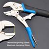 10 Inch Flat-Mouth Pliers, Adjustable Opening Straight-Mouth Clamping Pliers