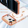 Роскошный цветной бампер-броня магнитный чехол для iPhone 17 Air 16 15 14 13 Pro Max Plus для беспроводной зарядки Magsafe прозрачная мягкая крышка