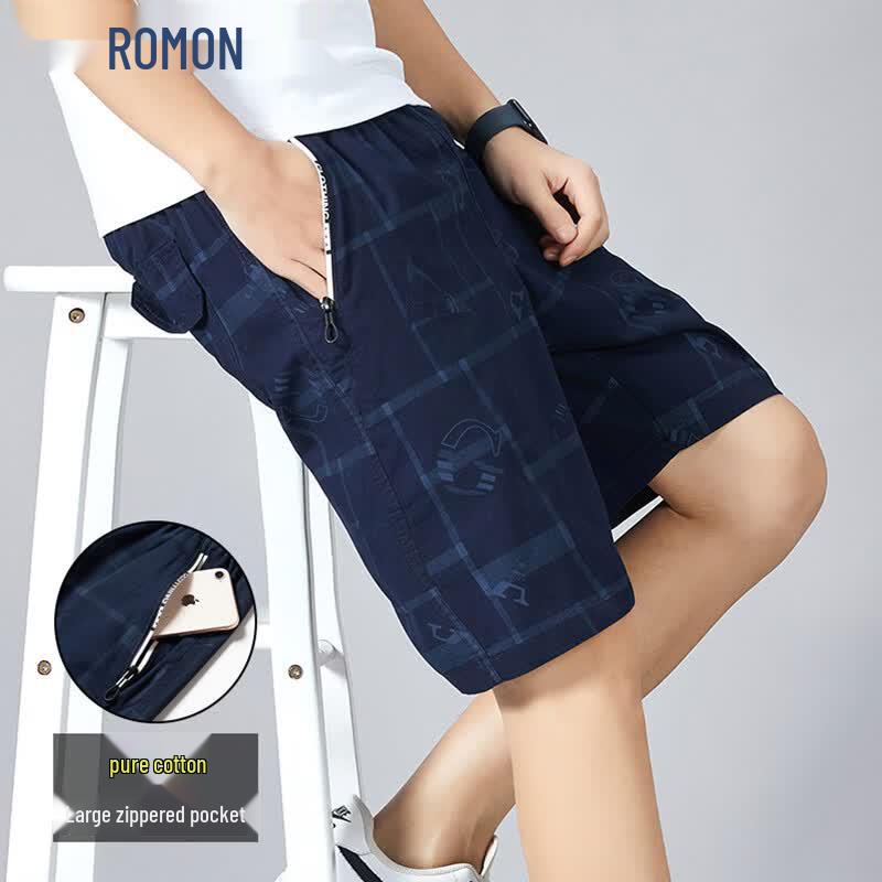 ROMON Мужские свободные карго шорты для пляжа