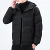 Winter New Trend Feather Rong Padded Jacket Men's Jacket Hooded Padded Jacket Thickened Large Size Men's Jacket