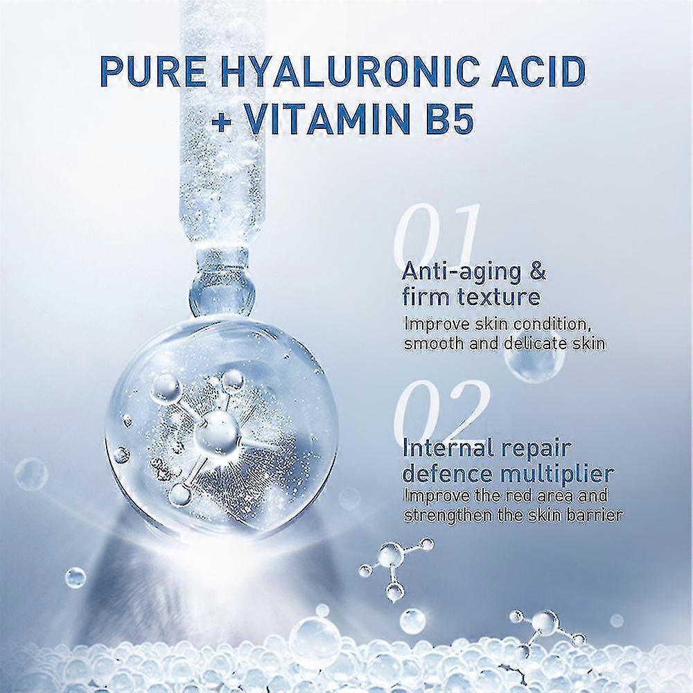2pcs Hyalu B5 Hyaluronic Acid Serum Triple Anti-aging Anti-wrinkle Concentrate Repairing Essence, Replump Skin Smooth 30ml S07