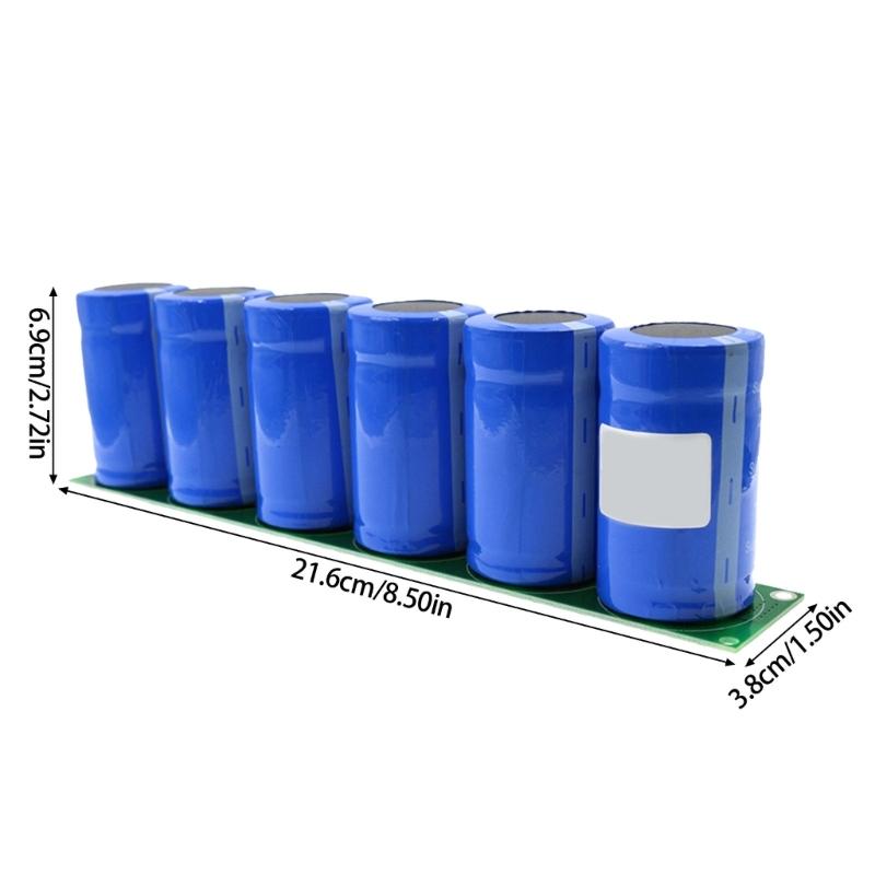 Суперконденсатор 2.7В500Ф Высокотоковый ультраконденсатор Плата защиты для автомобиля Автомобильный выпрямитель