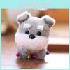 Plush Dog Pendant Keychain With Super Soft Short Plush For Bag Decor And Gift