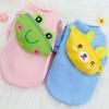 Собаки, кошки, милая одежда на молнии, товары для домашних животных, желтая медвежья лягушка, теплая одежда из лягушки Бишон