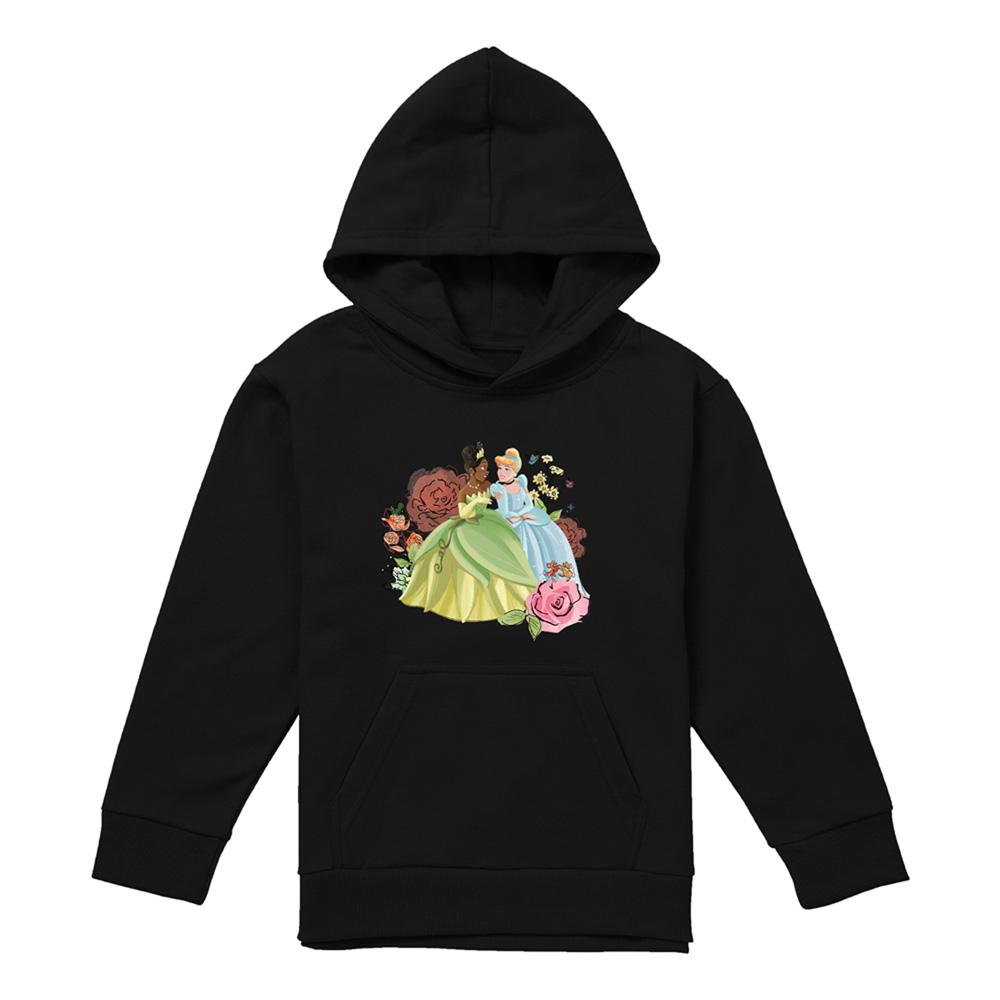 Disney Princess Childrens/Kids In The Garden Tiana And Cinderella Hoodie